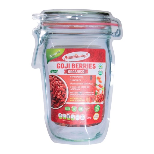 [7503012295271] Goji berries 250g Org (Natures Blessings)