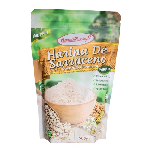 [7503012295530] Harina de trigo sarraceno org 500g (Natures Blessings)