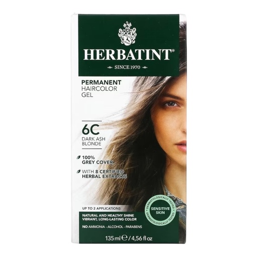 [8016744806053] Tinte herbal castaño oscuro cenizo 6C 135ml (Herbatint)