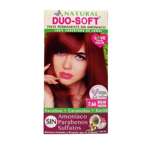 [7502293150101] Tinte 7.66 Rojo Pasión 60g (natural duo soft)