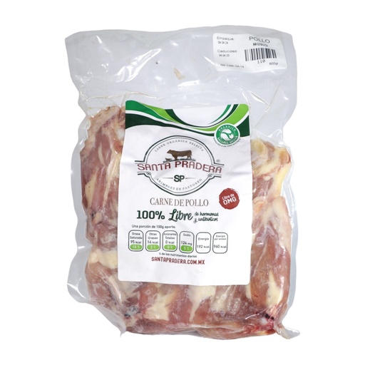 [110] Muslo de pollo Org 600 g (Santa Pradera)