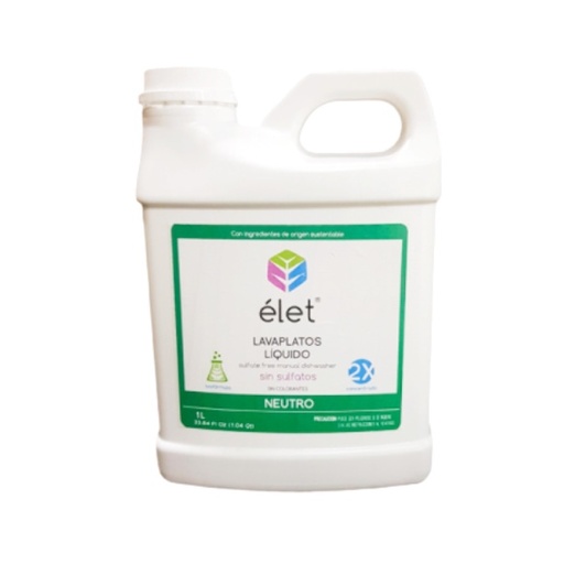 [7503022118188] ELET Lavaplatos Liquido Neutro 1L (ELET)