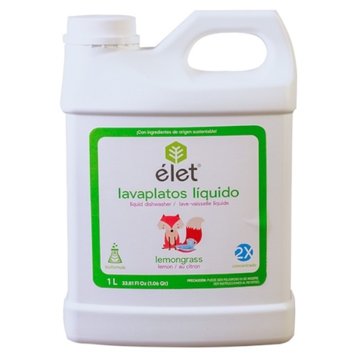 [7503022118126] ELET Lavaplatos Liquido Lemongrass 1L (ELET)