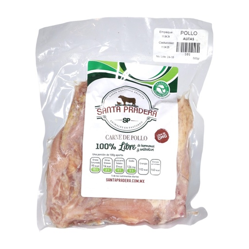 [101] Alitas de Pollo 500 g (Santa Pradera)