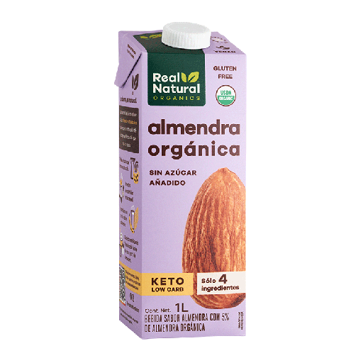 [7503024877458] Bebida de Almendra organica GF 1 L (Real Natural)